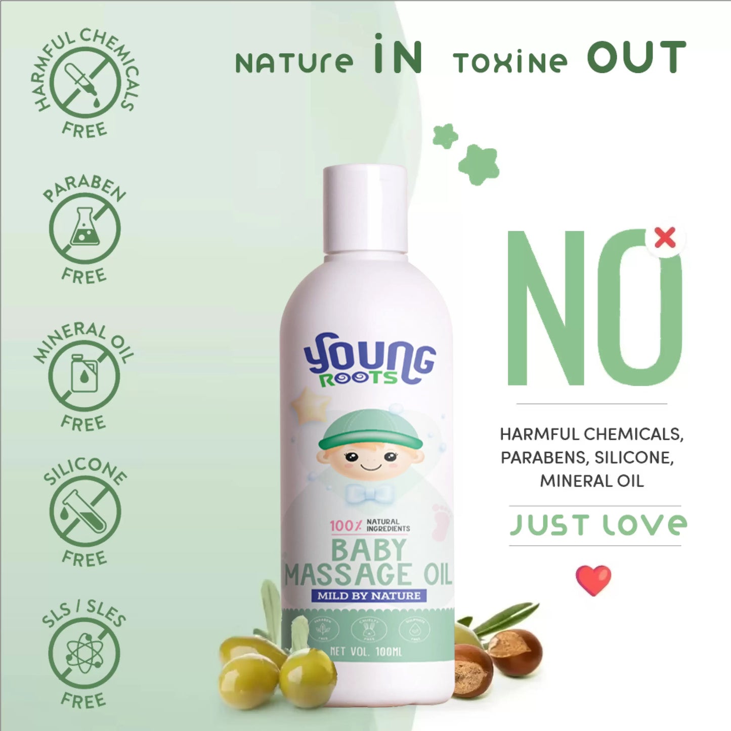 Natural Baby Massage Oil (100 ml)